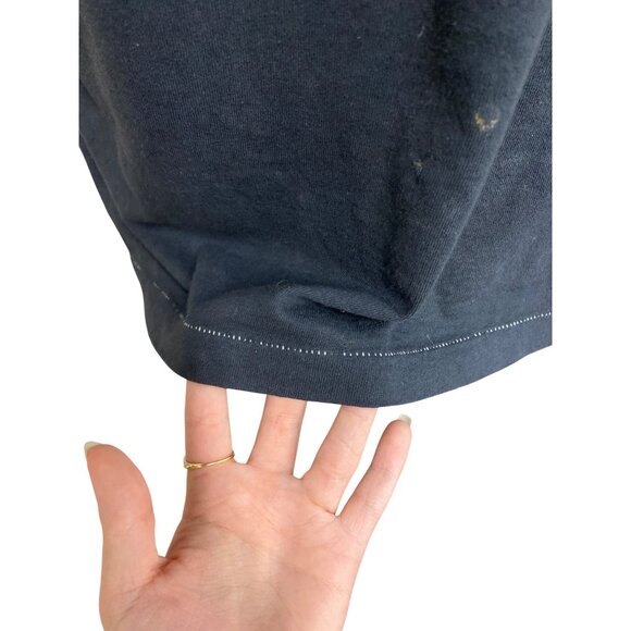 Rogues Gallery Vintage Shark Graphic T-Shirt Size L Black Cotton Crew Neck - Picture 3 of 9